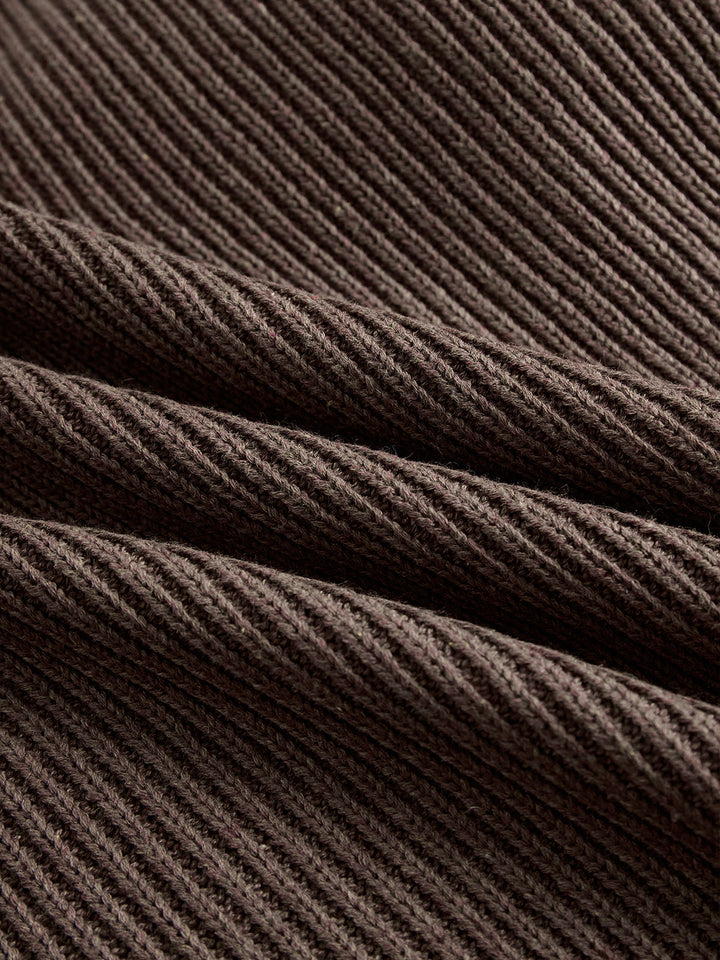 Inga™ | Elegancka Sukienka Swetrowa z Falbanką i Golfem (XS–3XL)