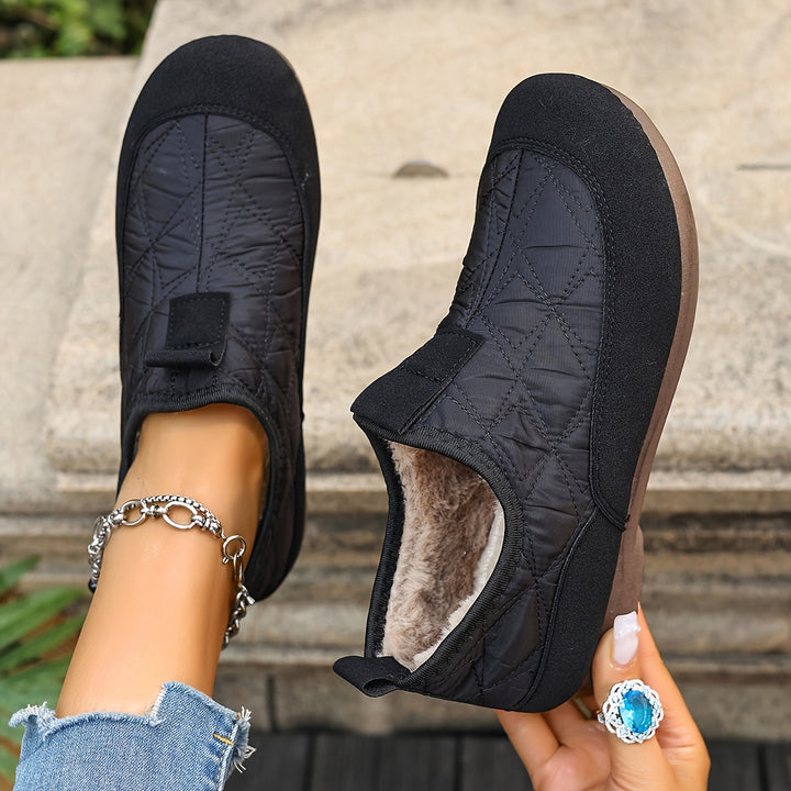 Lena™ | Pikowane Ocieplane Półbuty Domowe i Zewnętrzne