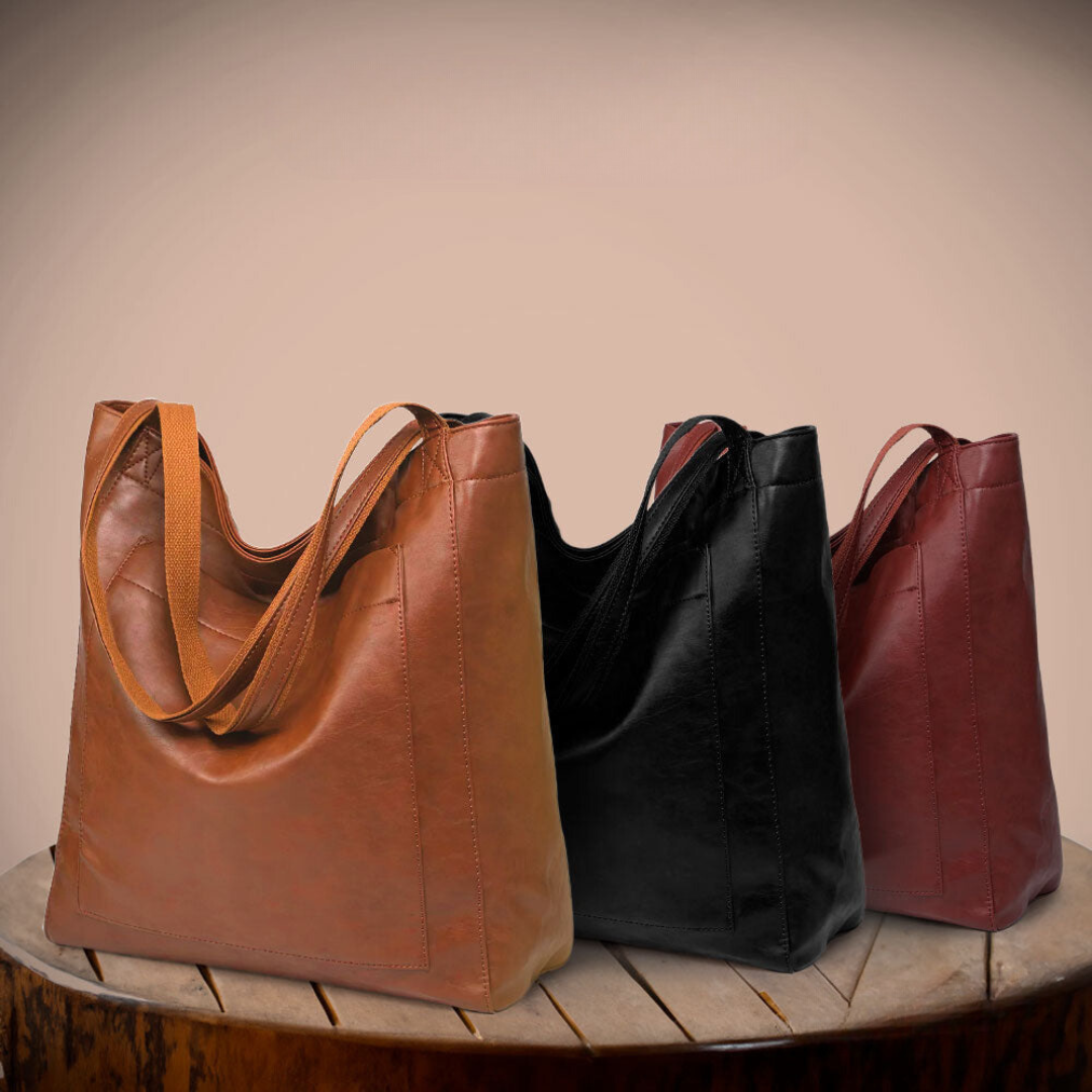 Marcelina™ | Elegancka Skórzana Torba Shopper (Wiele Kolorów)