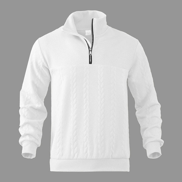 Michał™ | Ekskluzywna Sweter z Kwartowym Zamkiem