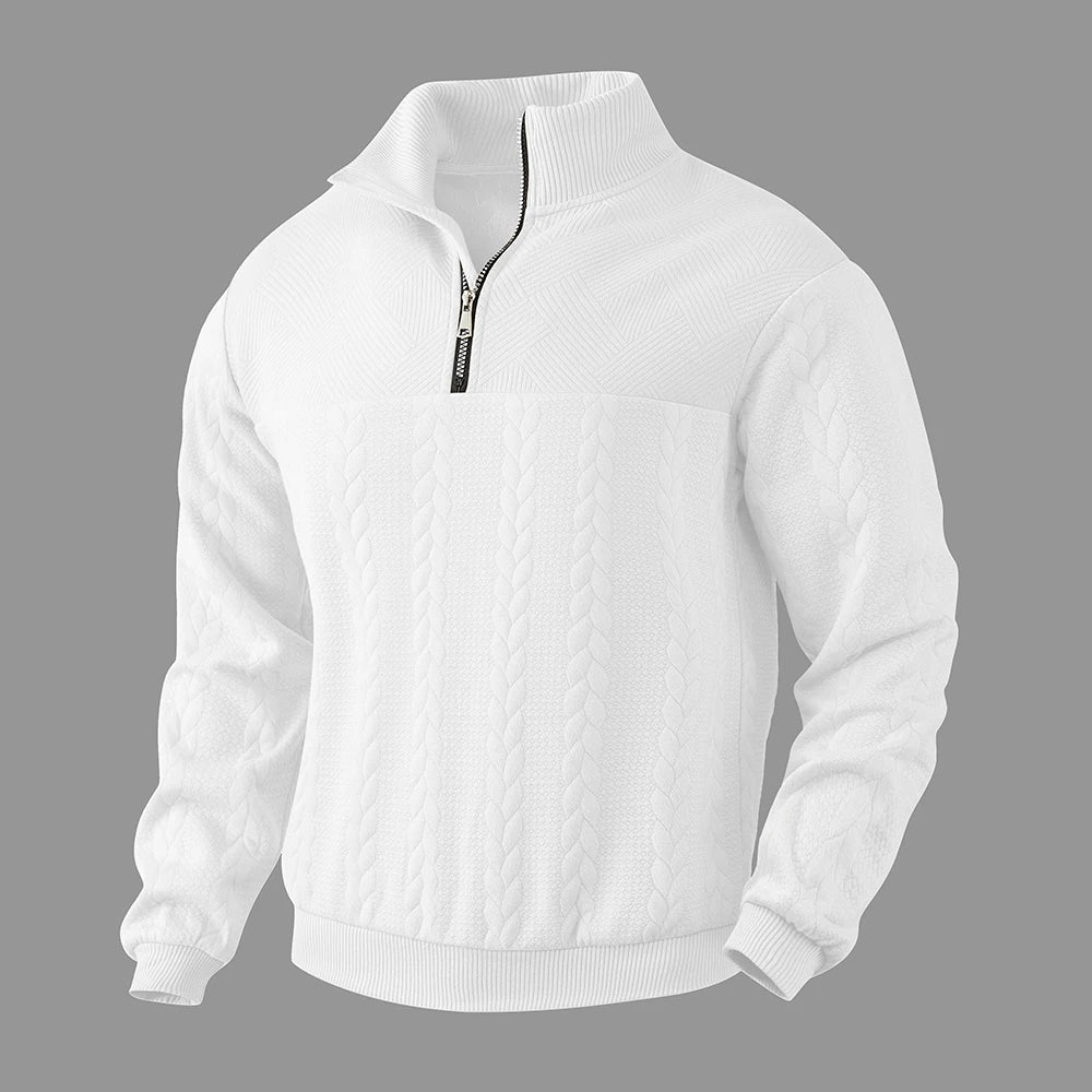 Michał™ | Ekskluzywna Sweter z Kwartowym Zamkiem