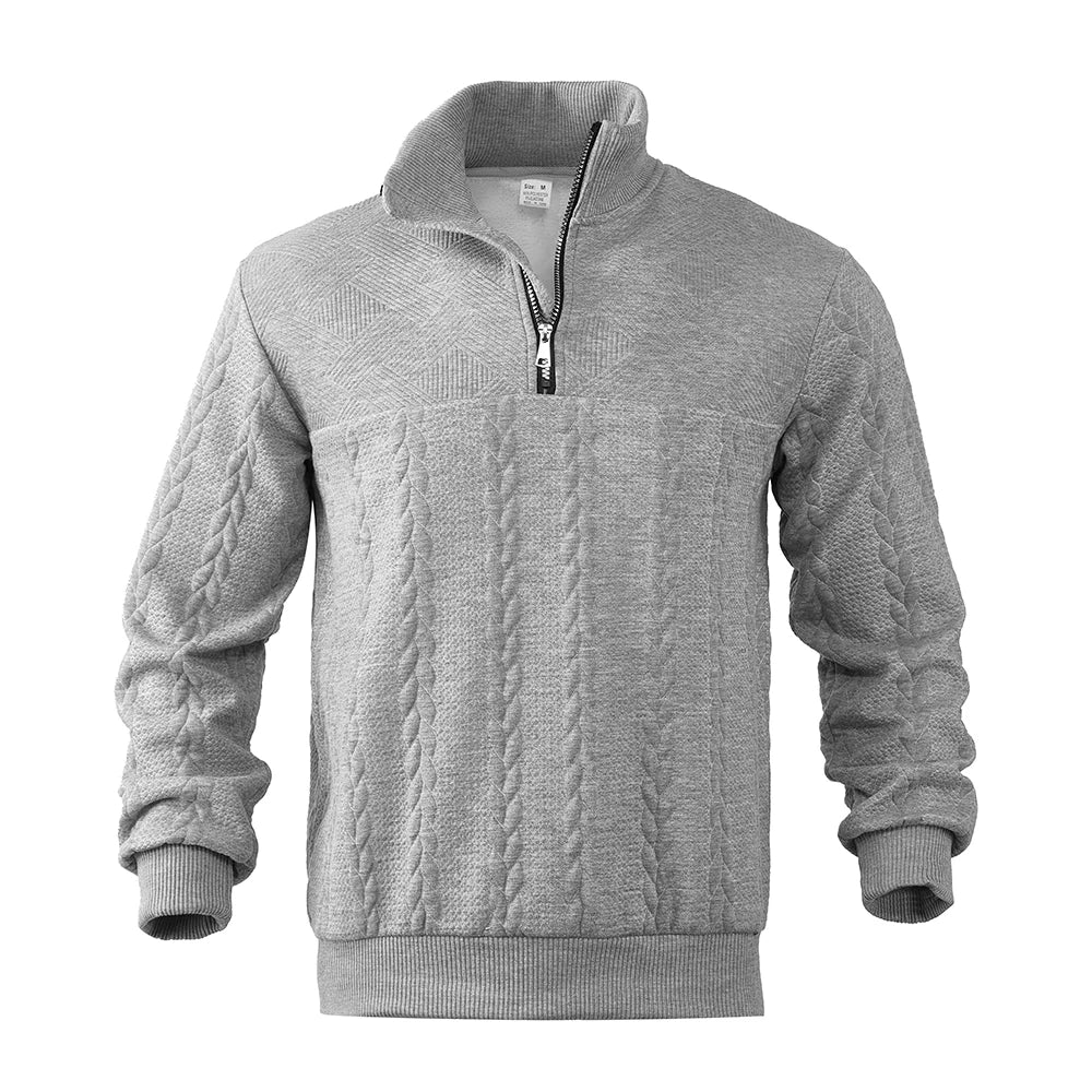 Michał™ | Ekskluzywna Sweter z Kwartowym Zamkiem