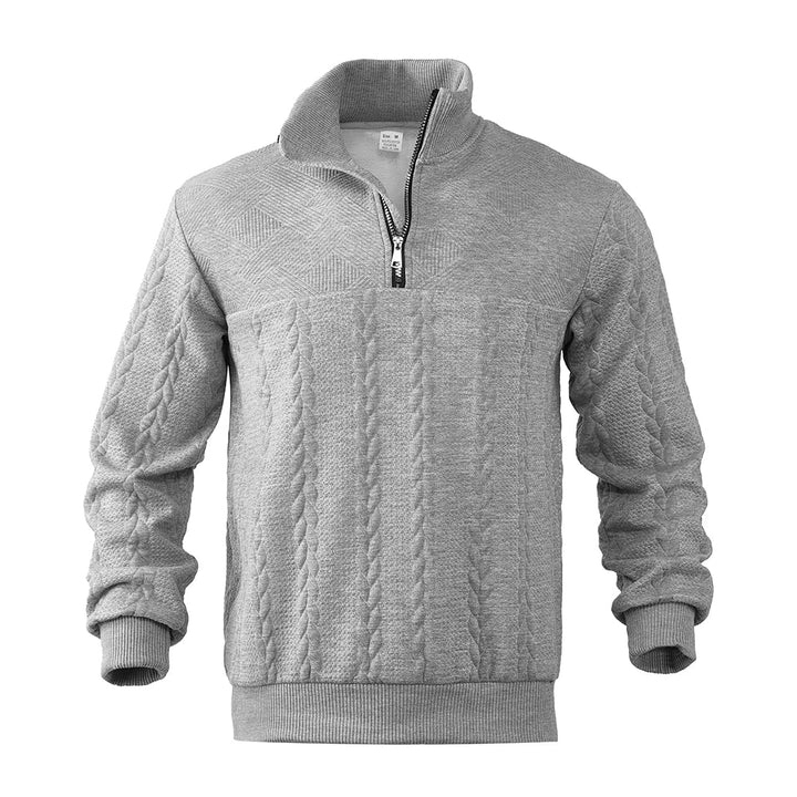 Michał™ | Ekskluzywna Sweter z Kwartowym Zamkiem