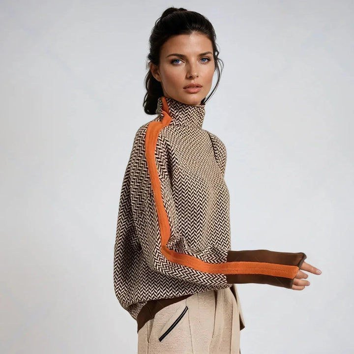 Weronika™ | Sweter z wysokim kołnierzem