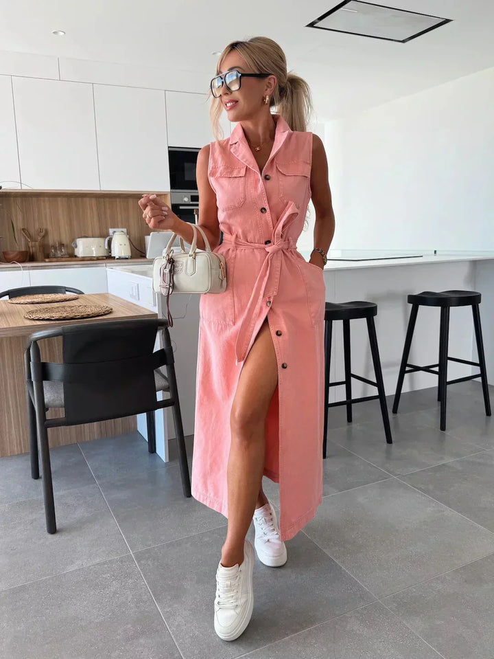Isabelle | Maxi Denim Sukienka