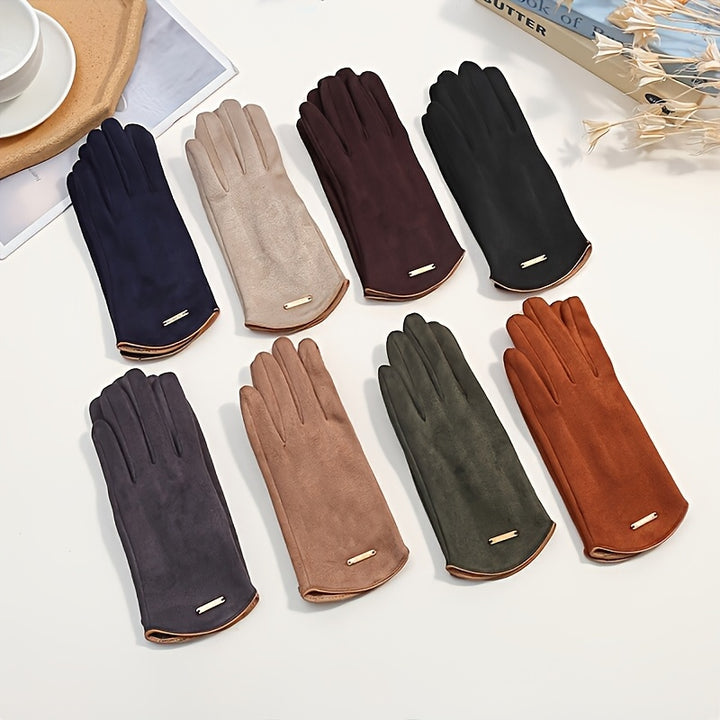 Eleganckie Rękawiczki VelvetTouch™ | Stylowe, Ciepłe i Uniwersalne (One Size)