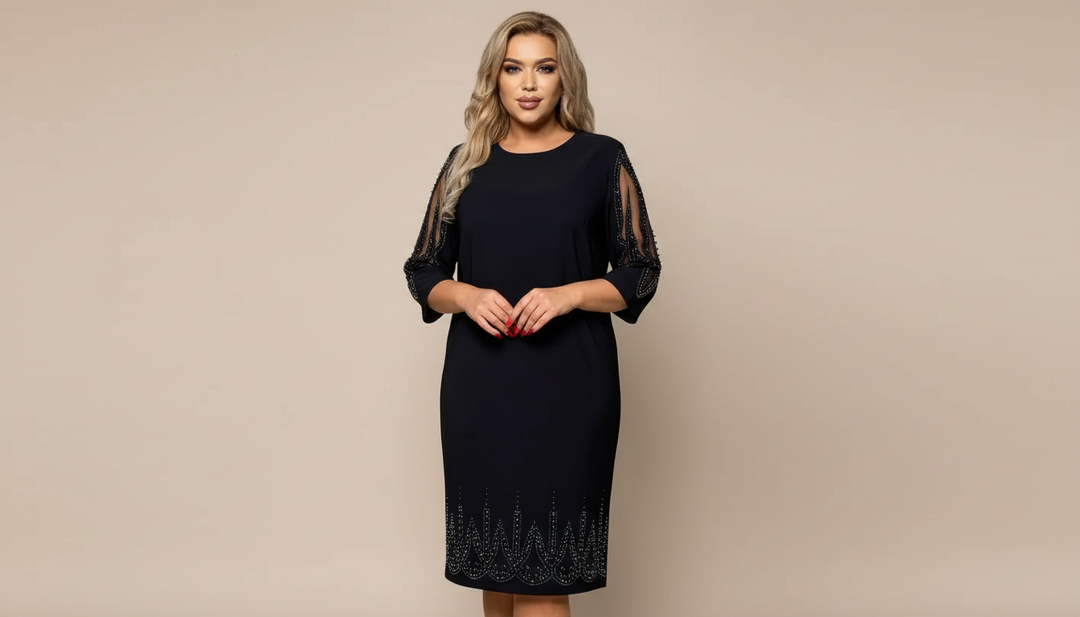 Teresa™ | Elegancka Sukienka z Ozdobnymi Rękawami