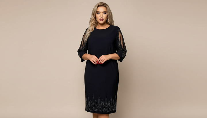 Teresa™ | Elegancka Sukienka z Ozdobnymi Rękawami