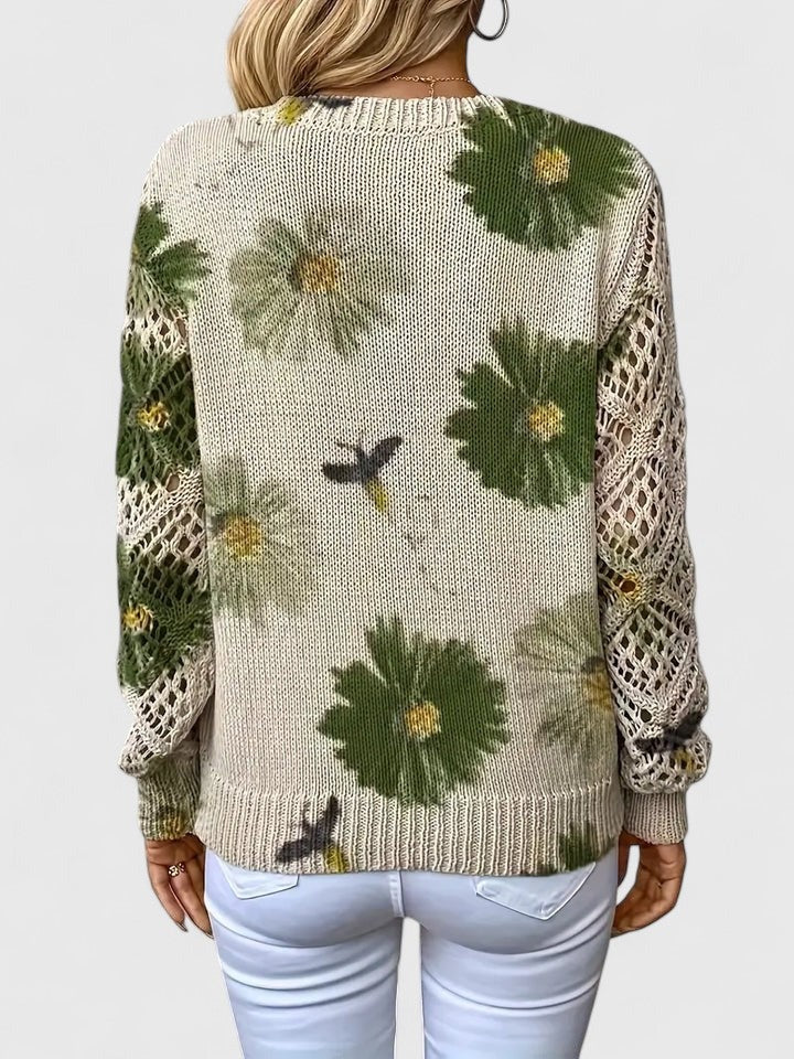 Nivana™ | Elegancki sweter z kwiatowym nadrukiem