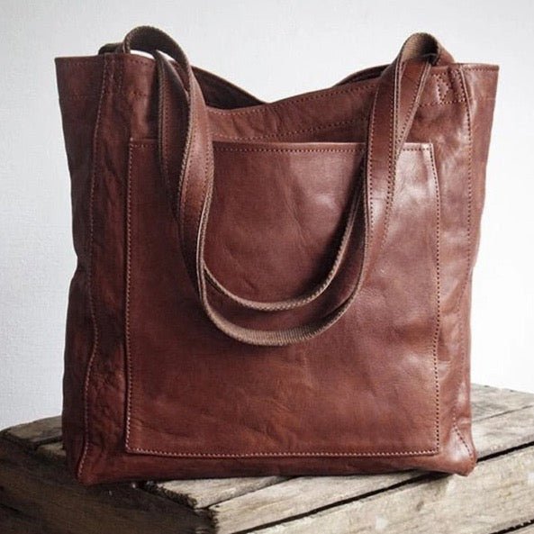 Marcelina™ | Elegancka Skórzana Torba Shopper (Wiele Kolorów)